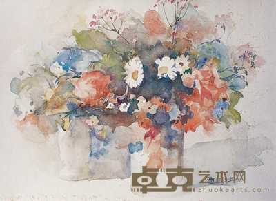 毕鸣仁 花卉 38×52cm